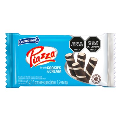 Barquillo PIAZZA cookies and cream